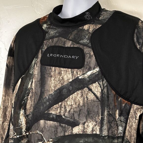 Legendary Camo Hunting Mens Mossy Oak 2XT Pullover Tree-Stand Whitetails Padded - Picture 2 of 11